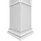 Ekena Millwork Craftsman Classic Square Non-Tapered Arts & Crafts Fretwork Column w/ Prairie Capital & Prairie Base CC1009ENACDPRPR - alternate 2
